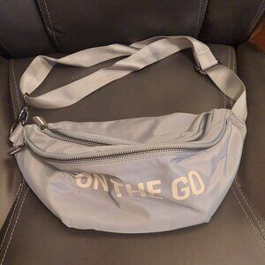 HTF Childhome Belgium Grey w/Pink On The Go Fanny Pack Crossbody Bag